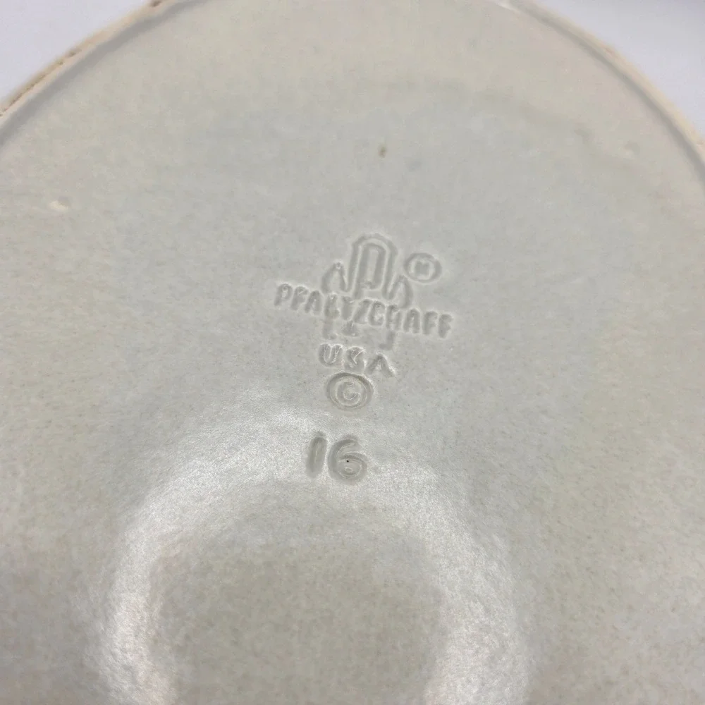 Pfaltzgraff Yorktowne Oval Serving Platter‎ Blue Floral Stoneware Vintage USA